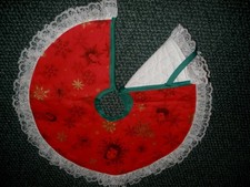 Elvis Presley red small Christmas tree skirt picture