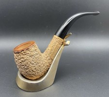 Amboseli Block Meerschaum Unsmoked Bent Billiard Estate Pipe Made In Tanganyika picture