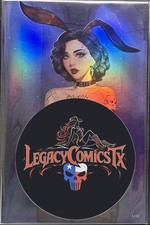 FOIL* Playtime #1 🔥 Goth Bunny Snow White Cvr A Nice 🔥 Dravacus Ltd 1/10 picture