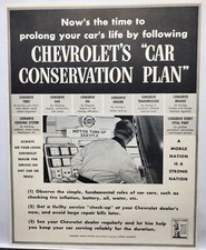 1942 Chevrolet Dealer Service Conservation Plan Original Print Ad Life Magazine picture