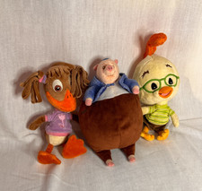 RARE 8” Plushies- Disney Store Chicken Little, Abby, Runt of the Litter LOT of 3 picture