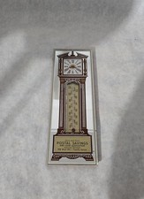Vintage POSTAL SAVINGS & LOAN ASSOCIATION Mirror Thermometer Sign TOPEKA Kansas  picture