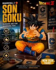 **NEW** Dragon Ball Z Figures Son Goku - Eating Hamburger  5.5in. (14cm) picture