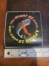 They Might Be Giants Apollo 18 World Tour Album / CD Release promo STICKER NOS picture