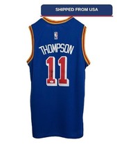 Klay Thompson GSW Hand Signed Autographed NBA Jersey COA picture