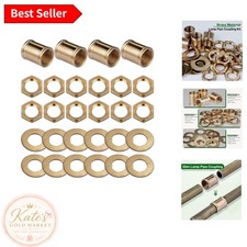 Comprehensive 28-Piece Brass Set for Lamp Repairs: Locknuts, Couplings & Washers picture