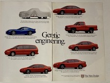 1996 Dodge Models Two Page Print Ad Viper Caravan Stratus Neon Avenger Intrepid picture