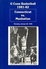UConn Basketball 1981-82 🏀 Retro Sports Poster 24x36” Rare Reprint🗞️ picture