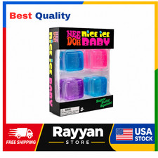 New NeeDoh Nice Ice Baby 4-Pack Mini Cubes Authentic Squishy Fidget Stress Toy picture