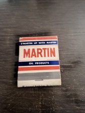 Vintage Martin 100 Heavy Duty Motor Oil Advertising Matchbook Circa 1950s picture