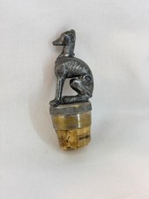 Antique Bottle Stopper / Topper Pat. Jan 5 1869 - Whippet / Greyhound / Dog picture