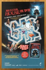 2006 Monster House DVD Vintage Print Ad/Poster Spielberg Movie Promo Art 00s Kid picture