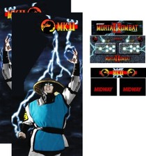 MK2 Mortal Kombat 2 Arcade Side Art Full Set 8pc Artwork Textured CPO Box Art picture