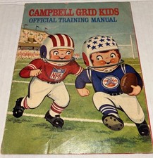 Vintage Campbell Soup Promo Grid Kids NFL AFL Football Training Manual Booklet picture