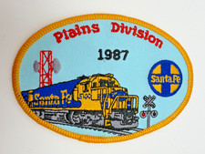 Santa Fe Plains Division 1987 Train Railroad Patch ATSF Locomotive 🚂 picture