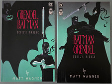 GRENDEL BATMAN DEVIL'S MASQUE/DEVIL'S RIDDLE #1 & 2 MATT WAGNER 1993 FULL+ASHCAN picture