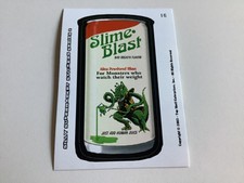 SLIME BLAST 2003 SILLY SUPERMARKET CARD, LIKE WACKY PACKAGES MONSTER ALIEN NM picture