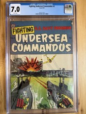 FIGHTING UNDERSEA COMMANDOS # 2 - (AVON 1952) - SINGLE HIGHEST CGC 7.0 WHITE picture