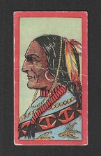 c1910s T74 Booker Tobacco Card - Burley Cubs Indian Series - Chief Tapazawa picture