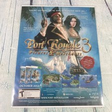 2012 Port Royale 3 Pirates Video Game Print Ad/Poster Promo Art Magazine Page picture