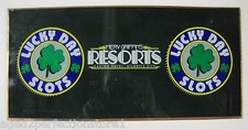 MERV GRIFFIN'S RESORTS Slot Machine Glass Atlantic City Casino Hotel Ad Sign picture