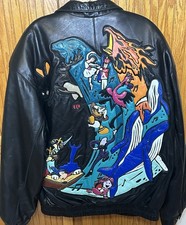 Disney Fantasia 2000 Vintage Special Edition 153/200 Leather Jacket Size XL Rare picture