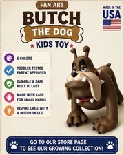 Butch Pete’s Dog Fan Art Kids Toy Mickey Mouse Clubhouse USA Made Pick Ear Type picture