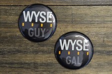 WYSE Guy Gal Pin Lot Employee Cloud Computing Tech Convention Promo 1980's picture