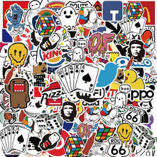 Brand Logo Stickers 200 Pack Sticker Decal Set Fashion Aesthetic Brands Meme Fun picture