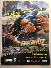 2005 FlatOut Video Game Vintage Print Ad Advertisement Original PS2 XBox picture