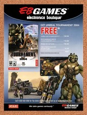 2004 Unreal Tournament 2004 EB Games Original Advertisement / Retro Promo v6 picture