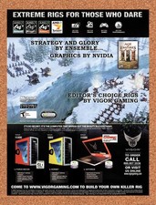 2006 Age Of Empires III Vigor Gaming Rigs Original Advertisement / Promo v2 picture