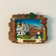 Switzerland Jungfrau in the Alps Tourist Souvenir 3D Resin Fridge Magnet Craft picture
