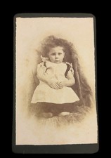 Antique Victorian Child CDV Photo~Already Disappointed In Everyone~c1890s picture