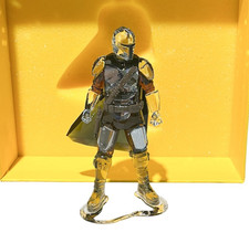 NIB Swarovski Disney Star Wars Warrior The Mandalorian Crystal Figurine #5654676 picture