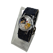 Rare Vintage Walt Disney Child Wristwatch Watch Snow White & Dopey of 7 Dwarfs picture