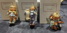 Vintage Studio Hummel 3-pc Set Goebel Berta Hummel Christmas Ornaments  picture
