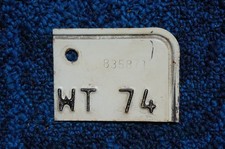 1974 CALIFORNIA Commercial License Plate Validation Tab Tag picture