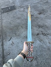 Hand Forged King Ragnar sword Lothbrok viking , medieval sword with scabbard picture