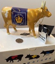 Cow Parade The Queen’s Golden Jubilee #7320 Westland 2002 + Tag Some Issues Read picture