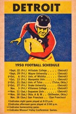 🗞️ 1950 Detroit Football Schedule Poster 12x18” Premium Matte Paper 💎 picture