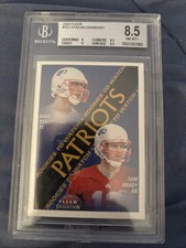 ✅2000 Fleer Tradition Tom Brady Dave Stachelski #352 RC BGS Beckett 8.5 NM-MT✅ picture