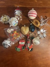 Vintage Lot Of 12 Christmas Ornaments picture