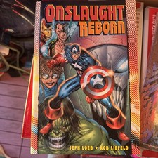 Onslaught Reborn oversized hardcover, 2008 first printing, Loeb/Liefeld, Marvel picture