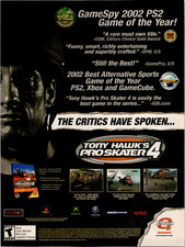 Activision Tony Hawk's Pro Skater 4 2002 Magazine Print Ad Vintage Video Game picture