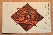ANTIQUE DEVIL'S POSTCARD 1904 G. Dor'e Dante Collecotrs Gold Halloween Vibe #464 picture