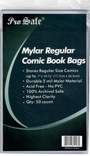 (50-Pack) Pro Safe Regular Size Comic Mylar Bags 7