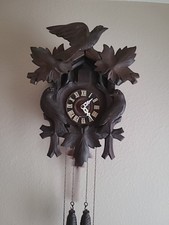 Vintage Cuckoo Clock Made in Germany Bird & Maple Leaves-Works, Has Issues picture