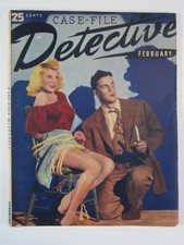 Case-File Detective v.1 #1, Feb. 1946 VG/FN True Crime Pulp Magazine 1st Issue picture