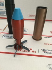 37mm Projectile large Payload finned 3D printed functional desk art Air-burst picture